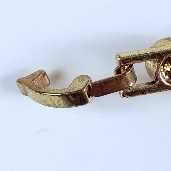 Heidi Daus AB Crystal Tennis Bracelet Gold Tone Rainbow Color Round Crystals 7” - Picture 7 of 9